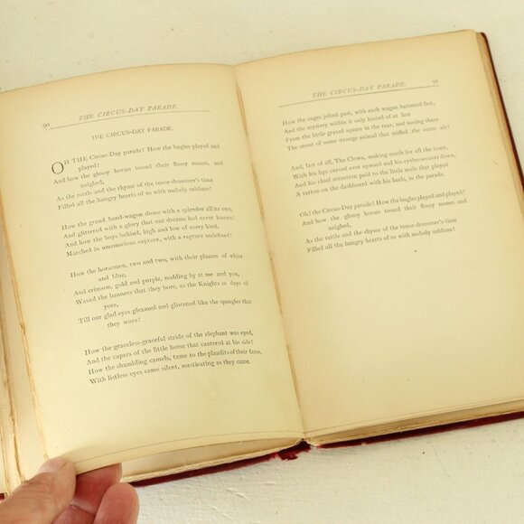 Vintage Antique 1890s Book, "Rhymes of Childhood" by James Whitcomb Riley, Bowen - Picture 8 of 10